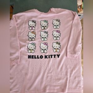 Hello kitty long sweat/night Shirt 3X LIGHT PINK